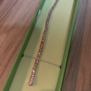 Swarovski Pink and Silver Bracelet